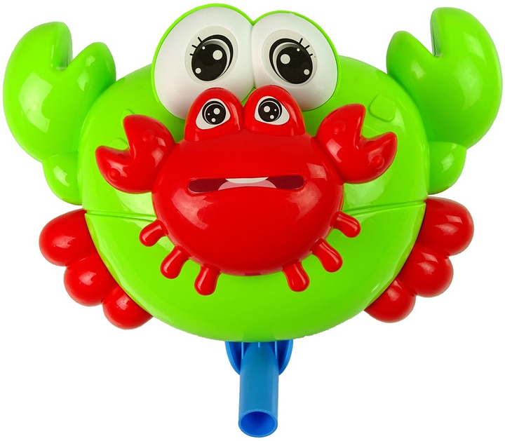Штовхач на паличці LEAN Toys Краб зі звуком зелений 12076 (5904665997826) - зображення 1
