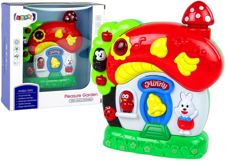 Domek-zabawka dla niemowląt LEAN Toys Zwierzątka muzyczny 12227 (5904665999707) - obraz 2