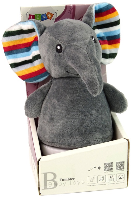 Іграшка LEAN Toys Слоненя світлом і музикою сірий 13864 (5905515359283) - зображення 1