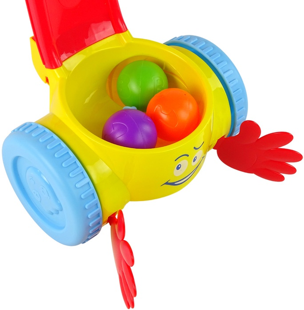 Pchacz-zbieracz piłek dla dzieci LEAN Toys 13384 (5905323216099) - obraz 3