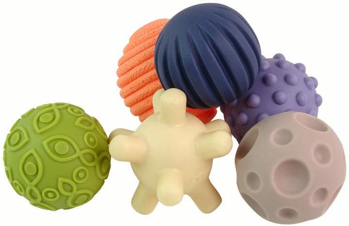 Zestaw piłeczek sensorycznych LEAN Toys 6 sztuk Kolorowy 15956 (5905679075029) - obraz 3