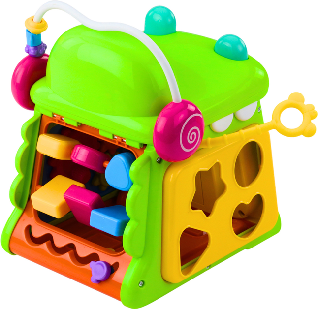 Інтерактивний розвиваючий кубик-сортер LEAN Toys з піаніно Крокодил 22831 (5905991051800) - зображення 4