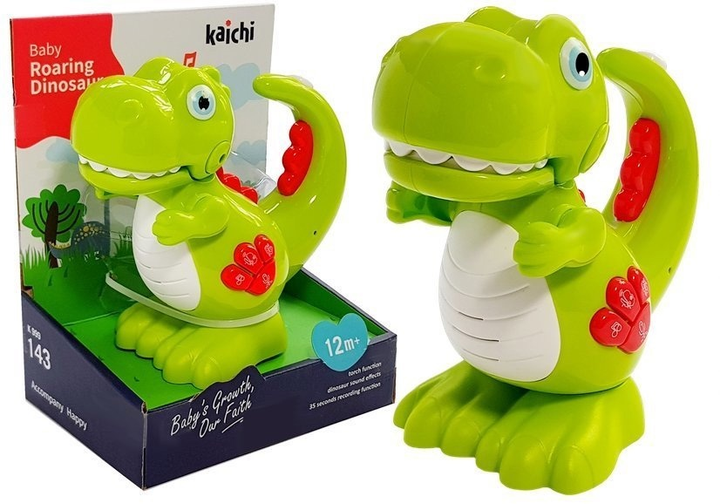 Інтерактивна іграшка LEAN Toys Ревучий динозавр Зелений 5598 (5905991031963) - зображення 2