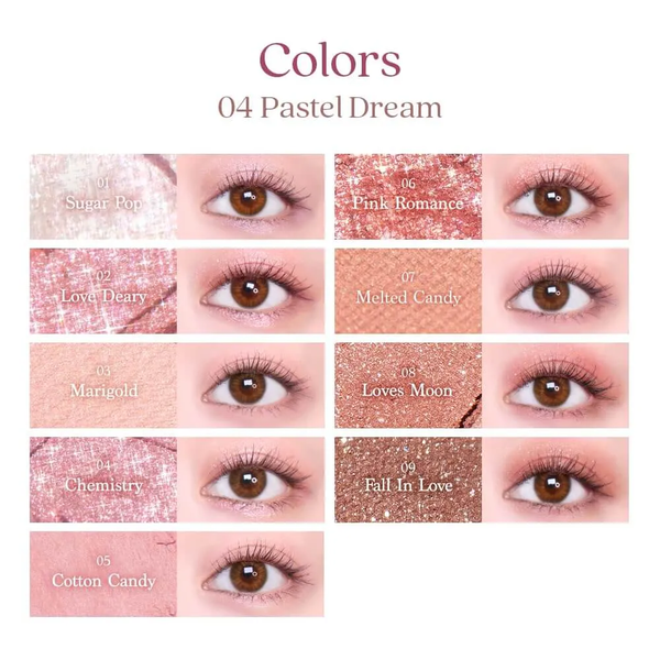Палетка теней Dasique Shadow Palette 04 Pastel Dream для век 7 г - изображение 3
