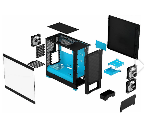 Корпус FRACTAL DESIGN Pop Air RGB Cyan Core TG (FD-C-POR1A-02) - изображение 11