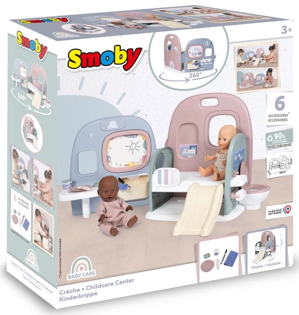 Zestaw Smoby Toys Baby Care Centrum dziecięce 5 w 1 z akcesoriami (7600240308) (3032162403082) - obraz 5