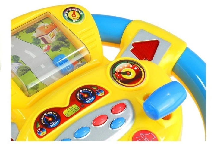 Інтерактивне кермо для малюків зі звуками LEAN Toys 2416 (5905323218536) - зображення 6