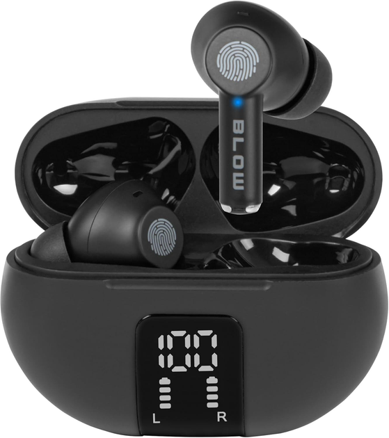 Słuchawki Blow Earbuds Pro ENC Black (32-823#) - obraz 1