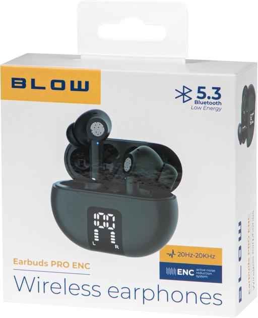 Słuchawki Blow Earbuds Pro ENC Black (32-823#) - obraz 5