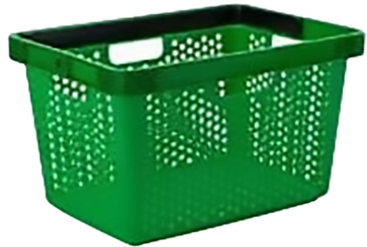 Wielofunkcyjny kosz Multi zielony 24.5x44x28 cm (5706461289071) - obraz 1