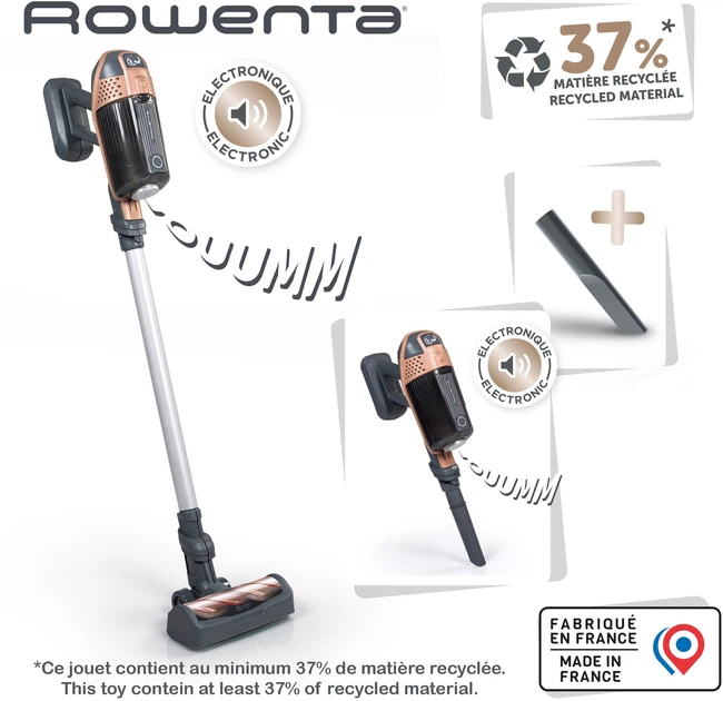 Пилосос Smoby Toys Ровента Х-Форс зі звуковим та світловим ефектом (7600330223) (3032163302230) - зображення 2