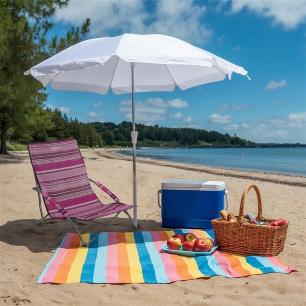 Krzeslo plażowe Nils NC3035 Różowe (5908261682315) - obraz 13