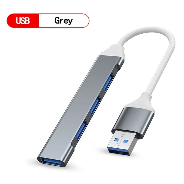 USB-хаб 3.0 USB-A 4 порта USB2.0/USB3.0 Grey - Фото 1 USB-хаб 3.0 USB-A 4 порта USB2.0/USB3.0 Grey - изображение 1