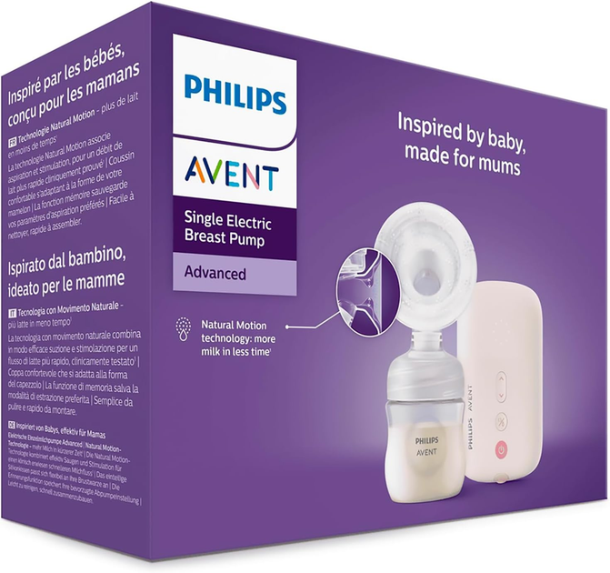 Електричний молоковідсмоктувач Philips AVENT Advanced SCF395/31 (8720689021869) - зображення 8