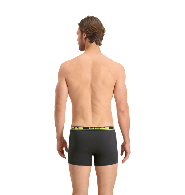 Трусы-боксеры Head BASIC BOXER 2P графитовый, желтый Чол M - Фото 3 Трусы-боксеры Head BASIC BOXER 2P графитовый, желтый Чол M - изображение 3
