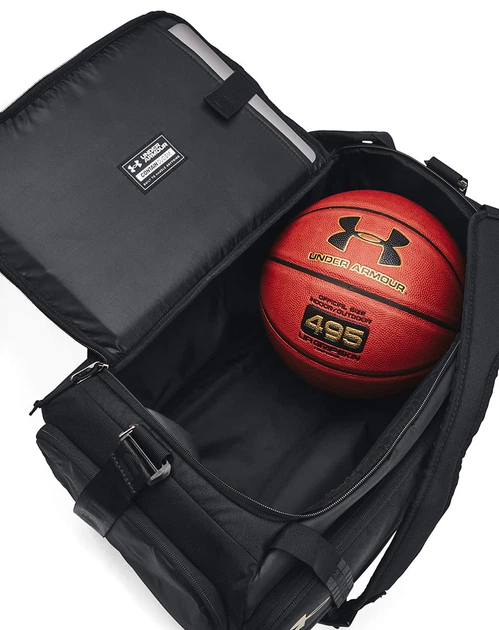 Сумка UA Contain Duo SM BP Duffle 40L черный Унисекс 55x40x28 см - Фото 4 Сумка UA Contain Duo SM BP Duffle 40L черный Унисекс 55x40x28 см - изображение 4