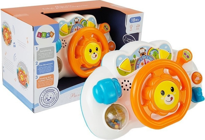 Kierownica LEAN Toys dla niemowlaka Pomarańczowa 7041 (5905323211049) - obraz 2