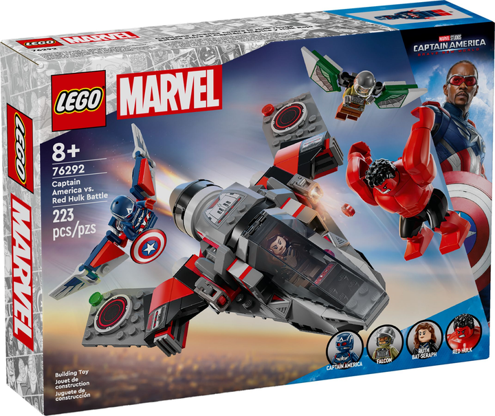 Конструктор LEGO Super Heroes Капітан Америка проти Червоного Галка — битва 223 елемента (76292) - зображення 1