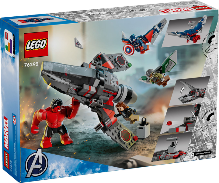 Конструктор LEGO Super Heroes Капітан Америка проти Червоного Галка — битва 223 елемента (76292) - зображення 6