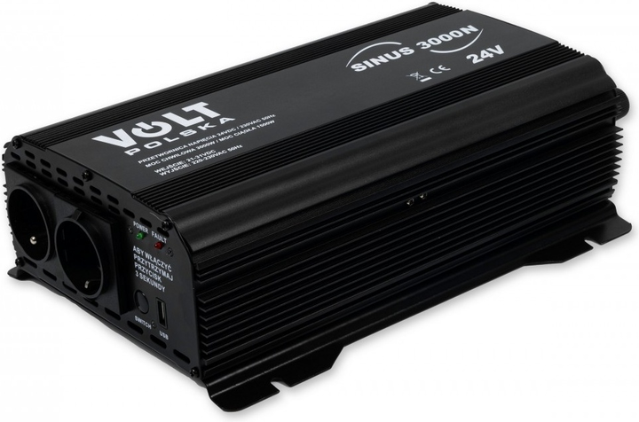 Przetwornica napięcia Volt Polska SINUS 3000 24VDC/230VAC 1500W (3SIP300024) - obraz 1
