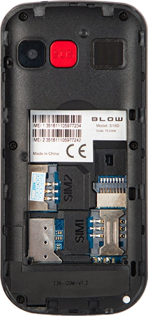 Telefon komórkowy Blow S18D Black (75-030#) - obraz 4