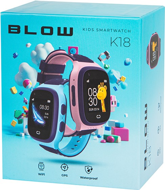 Smartwatch Blow Kids K18 4G GPS Blue (89-015#) - obraz 6