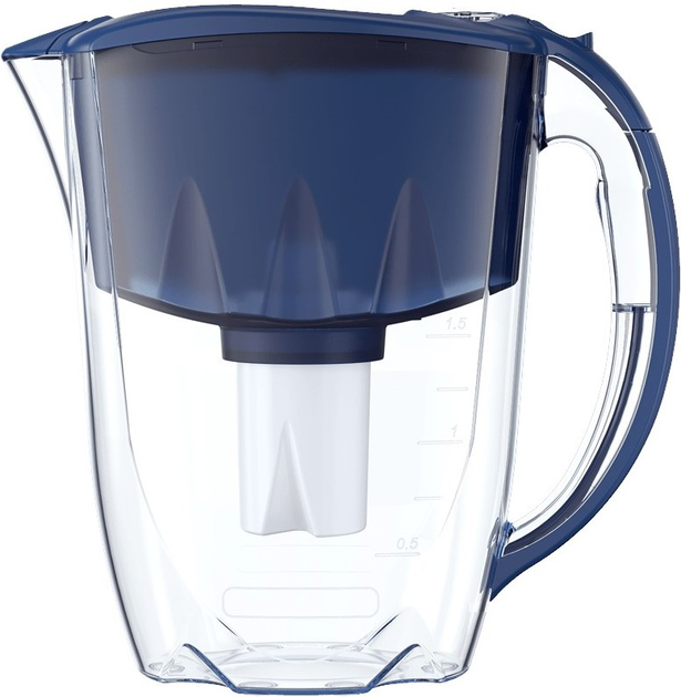 Фільтр-глечик Aquaphor Ideal Темно-синій + 3 картриджа B15 - зображення 2