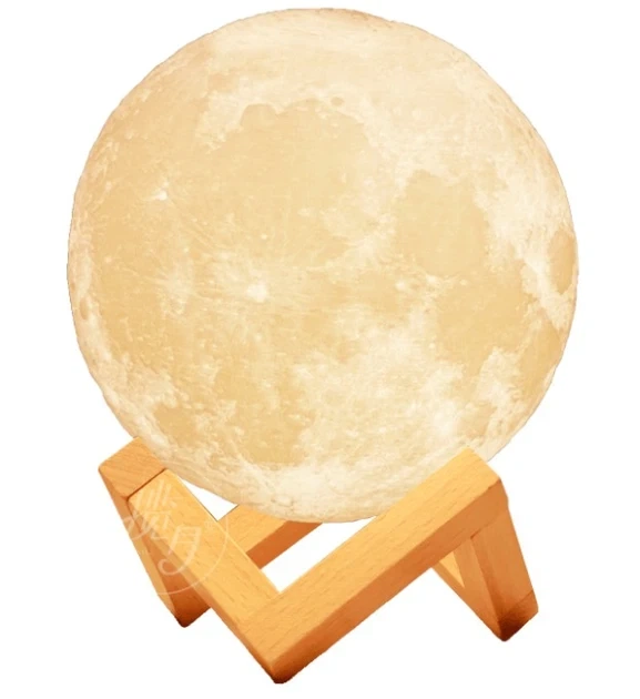 Лампа луна Magic 3D Moon Lamp 13 см светодиодная с сенсорным управлением - изображение 3
