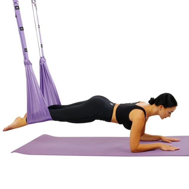 Гамак-резинка для аэройоги Air Yoga Rope подвесной регулируемый до 200 кг - изображение 3