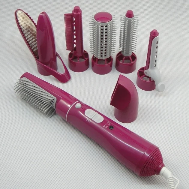 Фен щетка 10 в 1 Fullcome Hair Styler ST300 многофункциональный стайлер с керамическим покрытием и 10 насадками - изображение 5