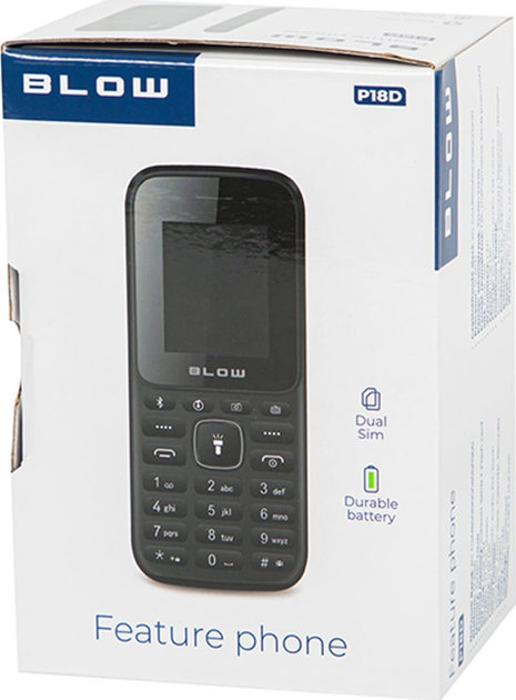 Telefon komórkowy Blow P18D Black (75-031#) - obraz 7