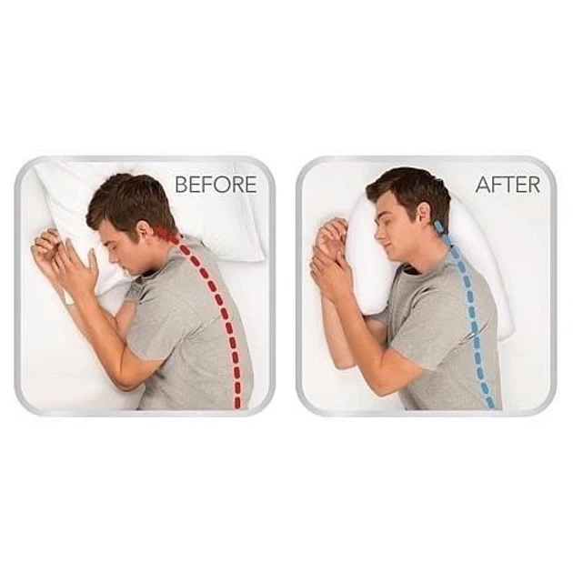 Подушка ортопедическая Side Sleeper Pro 30 гипоаллергенный мемори-фоам анатомическая форма - Фото 3 Подушка ортопедическая Side Sleeper Pro 30 гипоаллергенный мемори-фоам анатомическая форма - изображение 3