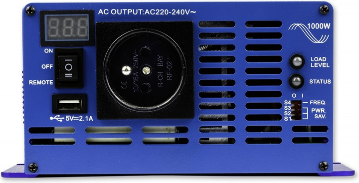 Przetwornica napięcia Volt Polska Sinus Eco 2000 24VDC/230VAC 1000W (3SIPS20002) - obraz 4
