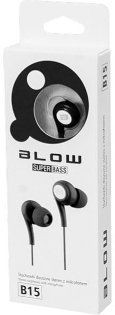 Słuchawki Blow B-15 3.5mm Black (32-781#) - obraz 3