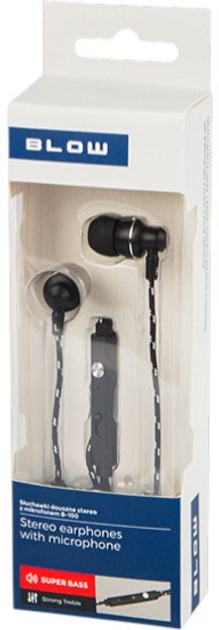 Słuchawki Blow B-100 3.5mm Black (32-810#) - obraz 3