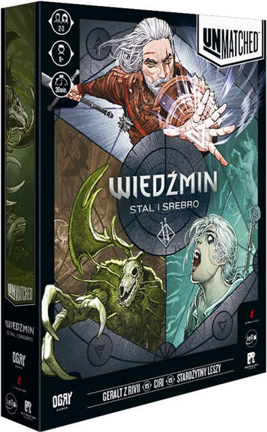 Gra planszowa Ogry Games Unmatched: Wiedźmin - Stal i Srebro (edycja polska) (5904326903395) - obraz 1
