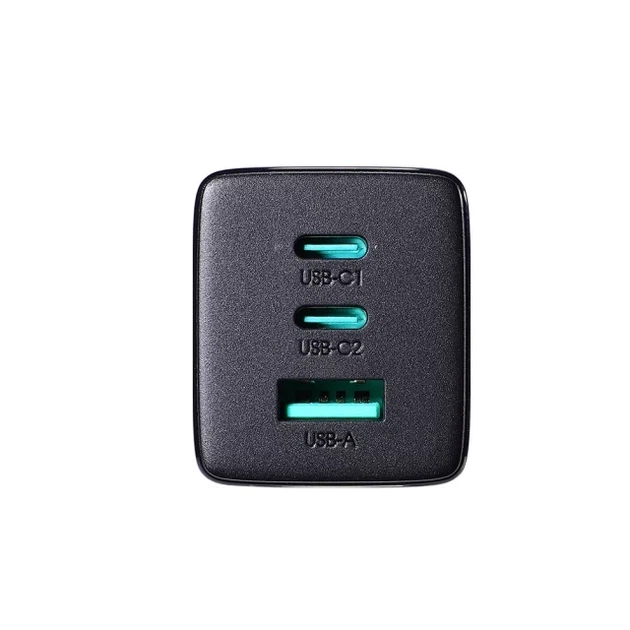 Сетевое зарядное устройство Joyroom FC 65W 2xUSB-C | USB-A with 100W USB-C to USB-C Cable Black (TCG01) - Фото 3 Сетевое зарядное устройство Joyroom FC 65W 2xUSB-C | USB-A with 100W USB-C to USB-C Cable Black (TCG01) - изображение 3
