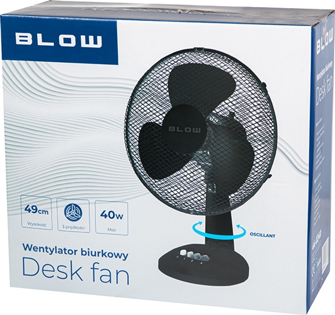 Wentylator biurkowy Blow 44-024 Czarny - obraz 4