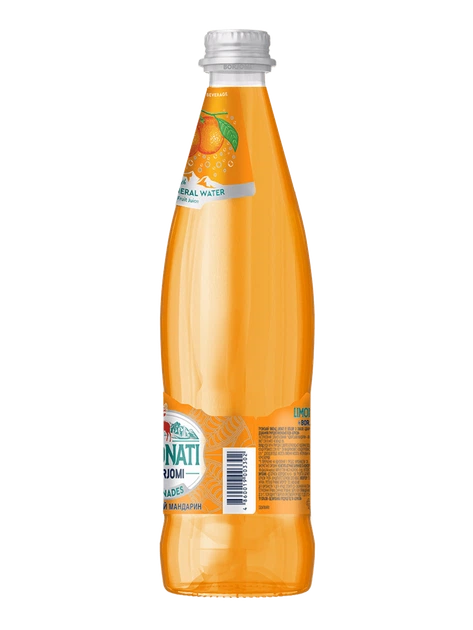 Упаковка сильногазованого лимонаду Borjomi Limonati Аджарський мандарин 0,5 л х 12 пляшок - зображення 5