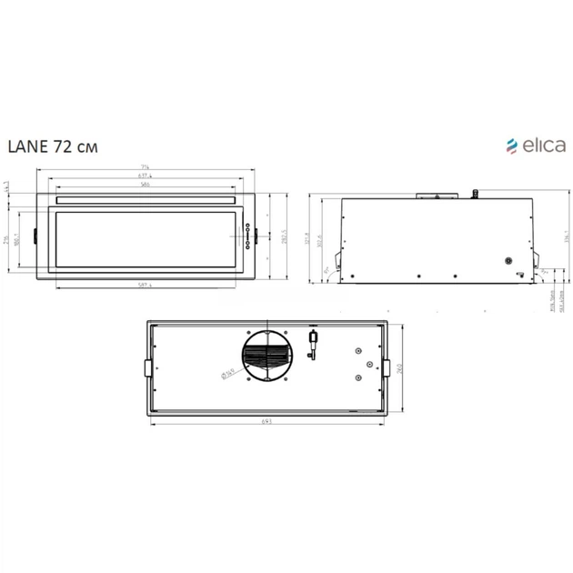 Вытяжка кухонная Elica ENTER BL MAT/A/72 - изображение 10