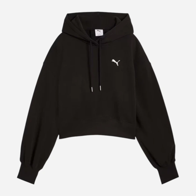 Bluza damska Puma Wardrobe Ess Relaxed Cropped Hoodie Tr 62974601 XL Czarna (4067983650819) - obraz 5