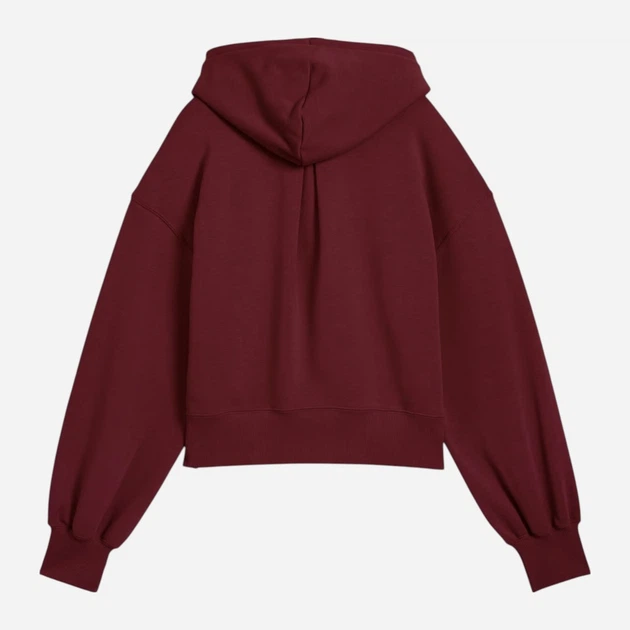Bluza damska z kapturem Puma Wardrobe Ess Relaxed Cropped Hoodie Tr 62974696 XS Bordowa (4069157387217) - obraz 5