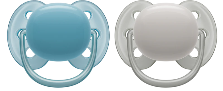 Пустушка Philips Avent Ultra Soft 6-18 м нейтральна SCF091/17 2 шт (8720689016551) - зображення 1