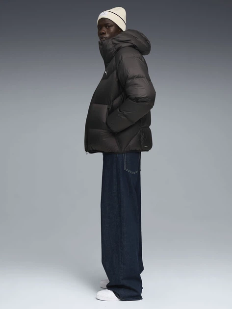 Kurtka puchowa męska Puma Hooded Down Puffer Jacket 68838201 M Czarna (4069157595582) - obraz 3