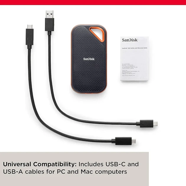 Портативный SSD диск накопитель SanDisk Extreme PRO V2 2 TB (SDSSDE81-2T00-G25) - изображение 5