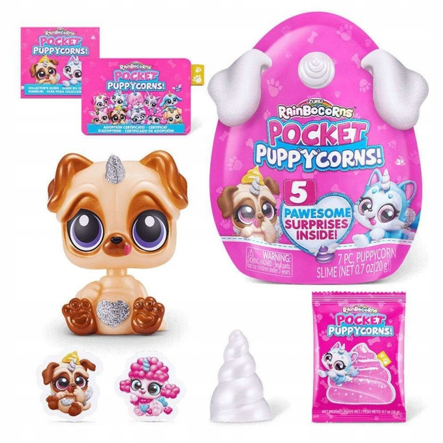 Figurka niespodzianka Zuru Rainbocorns Pocket Puppycorns (4894680026865) - obraz 2