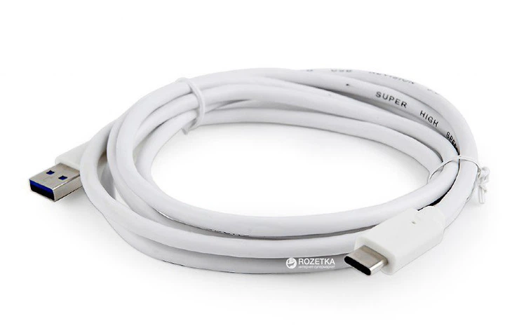 Кабель Cablexpert USB 3.0 - USB Type-C 1.8 м (CCP-USB3-AMCM-6-W) - зображення 2