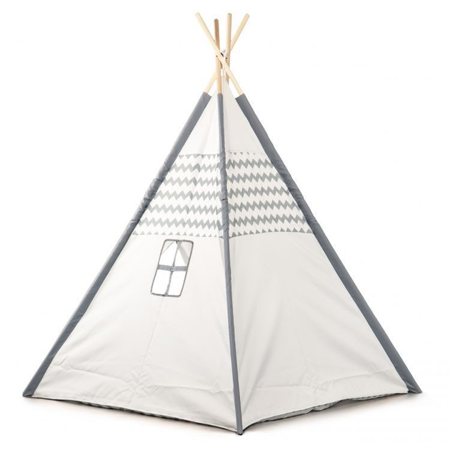 Namiocik tipi wigwam EcoToys pełna podłoga domek dla dzieci 8112 (6958868881122) - obraz 2