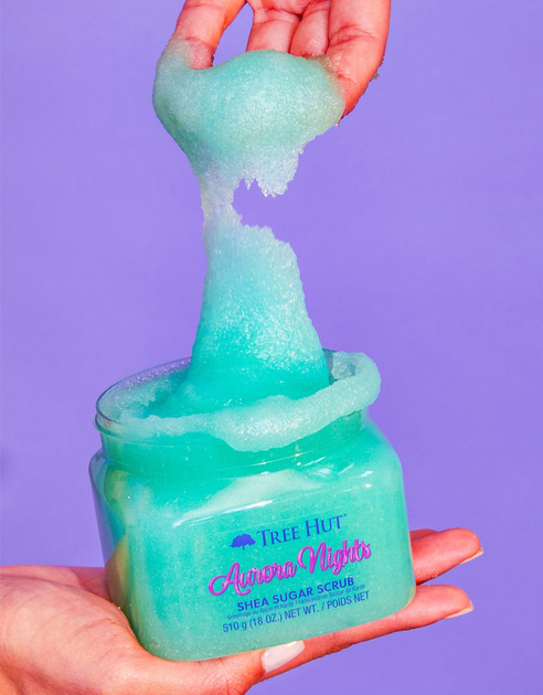 Peeling cukrowy do ciała Tree Hut Aurora Nights Shea Sugar 510 g (075371003790) - obraz 4