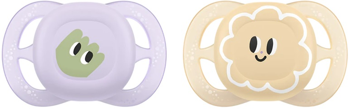 Smoczek Philips Avent Ultra Start deco 0-2 m SCF075/03 2 szt (8720689028059) - obraz 1